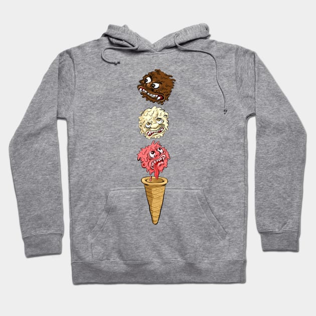 Ice Cream Monsters Hoodie by Black Tee Inc